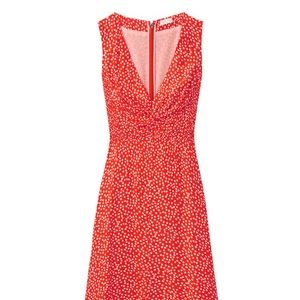 Rebecca Taylor Malia Twist Midi Dress